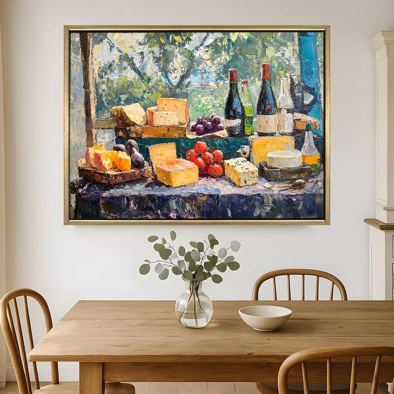 Summer Feast Canvas Wall Painting With Frame