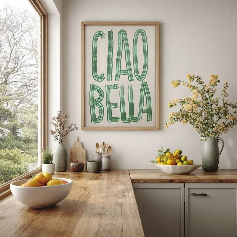 Ciao Bella Archival Canvas Wall Art - Brown media 5
