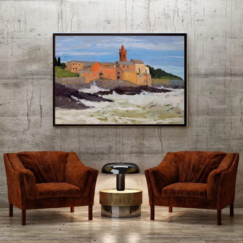 In Genoa Canvas Painting - Black Frame media 4