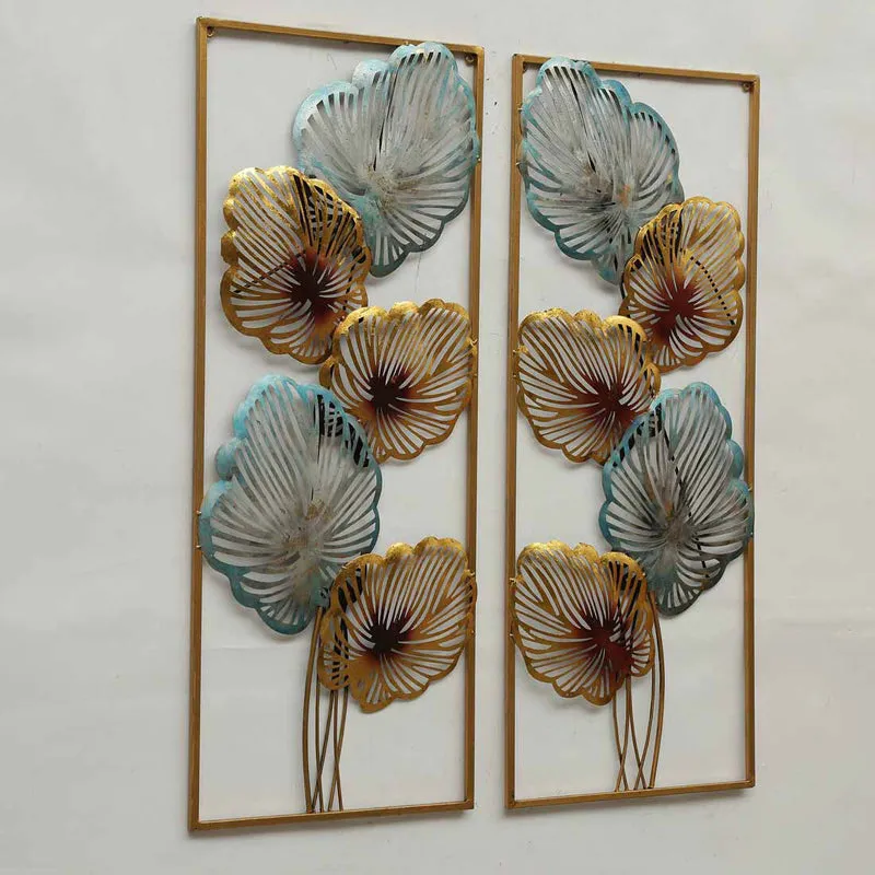 Azure Flora Iron Wall Accent - Set Of Two media 4