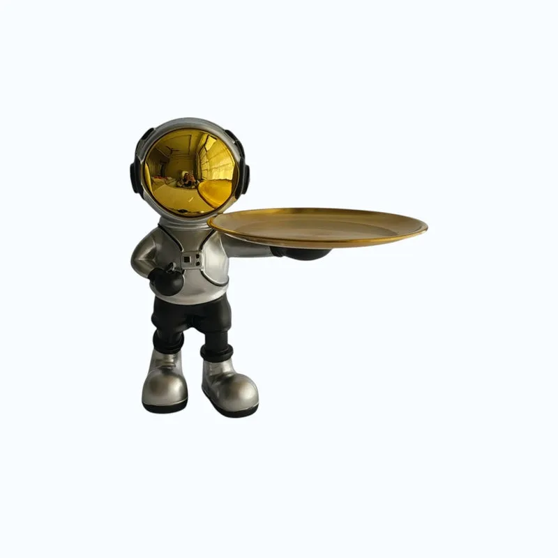 Astronaut Luxe Metal Accent Tray - Gold - 7