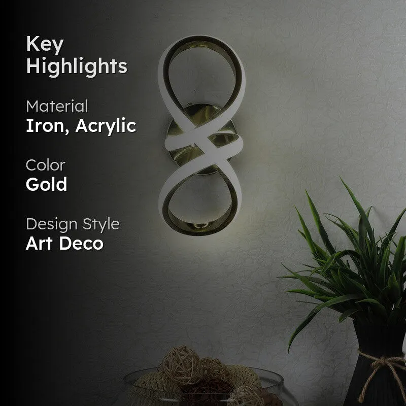Belindra Iron & Acrylic Wall Lamp media 2