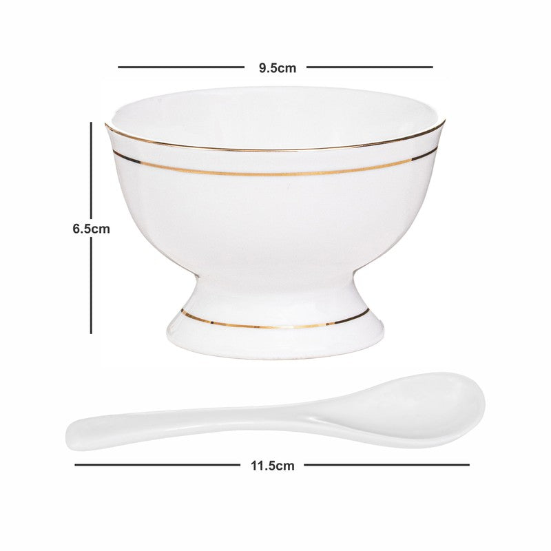 Sonaki BoneChina Ice Cream Cups (160 ML Each) - Set of Six media 6