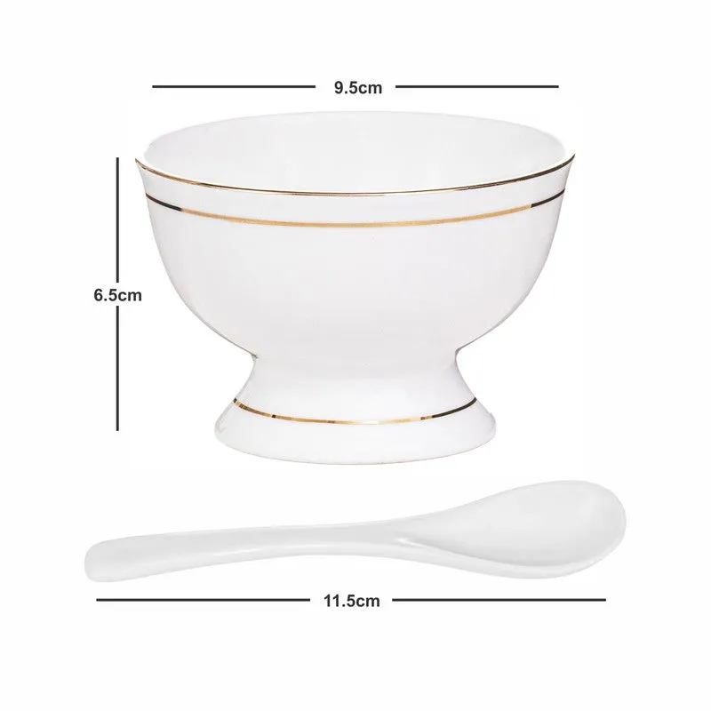 Sonaki BoneChina Ice Cream Cups (160 ML Each) - Set of Six media 6