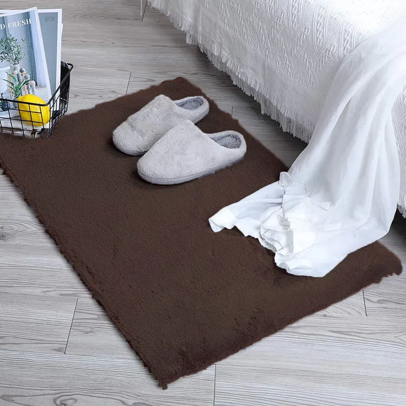 Ruffle Luxe Bath Mat - Chocolate Brown media 3