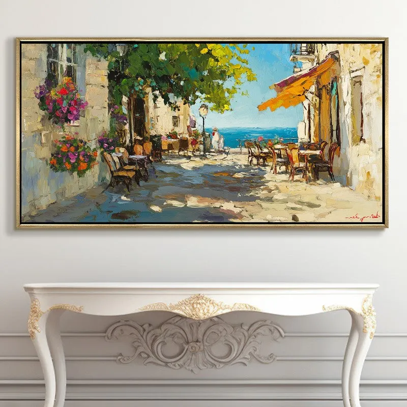 Ethereal Coast Canvas Wall Painting With Frame media 5