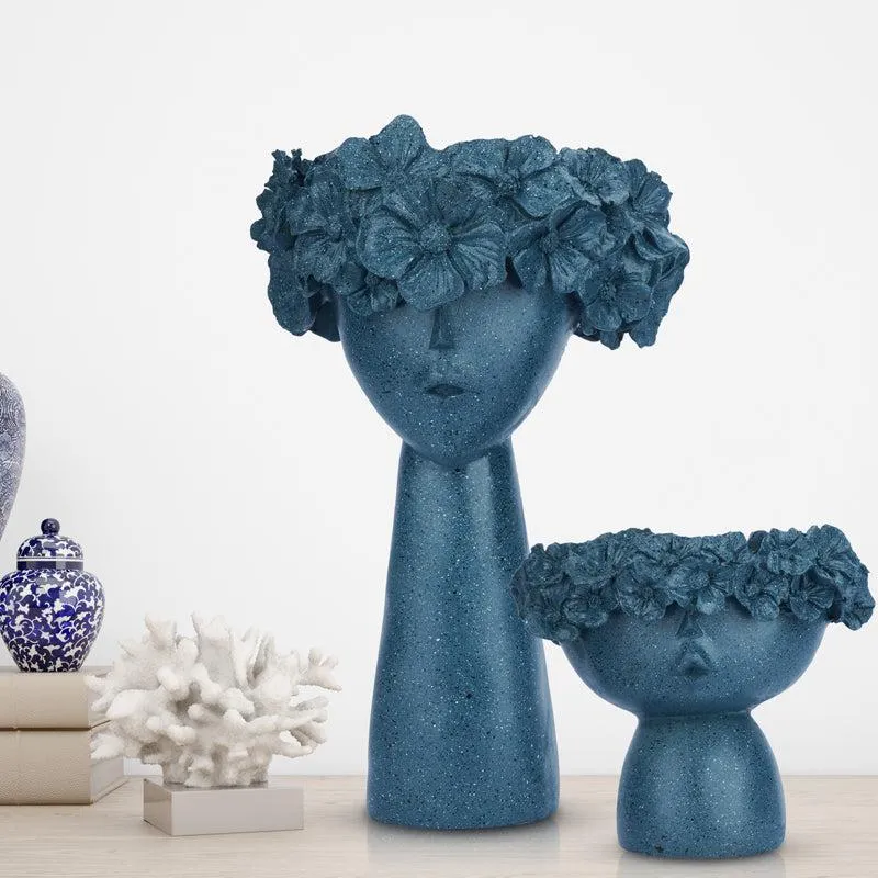 Flora Sculpt Showpiece - Set Of Two media 1