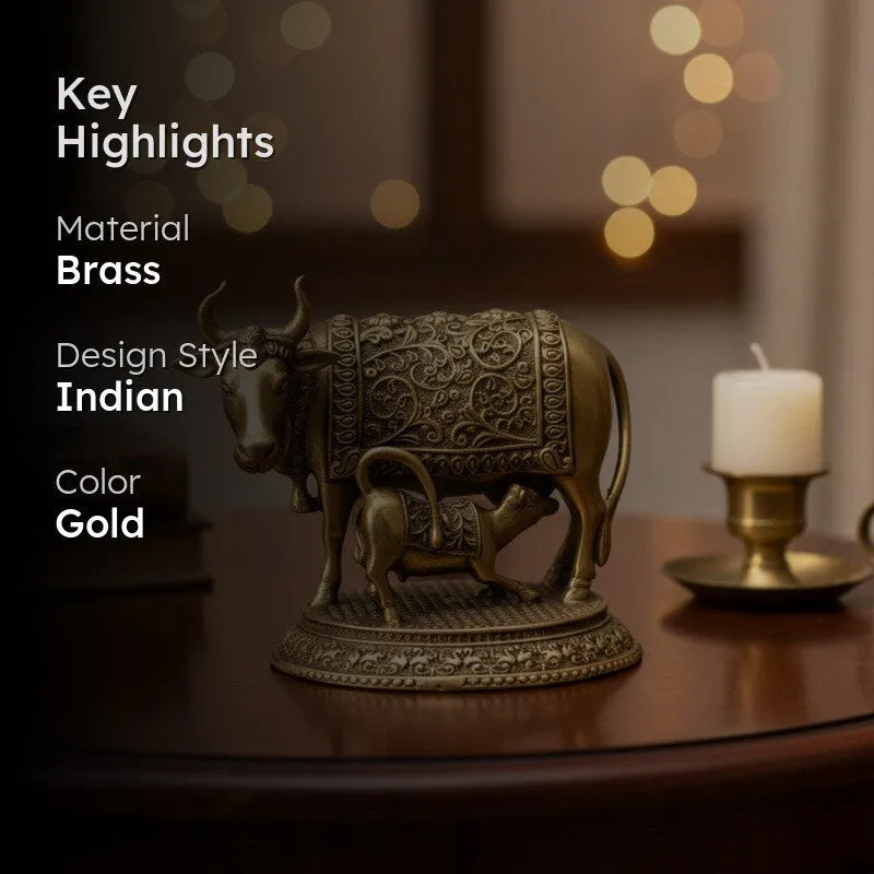 Golden Gau Mata Brass Idol media 2