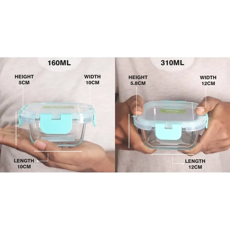 Morsel Leak Proof Glass Lunch Box with Bag - Set of Three media 9