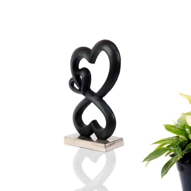 Heart Of Home Showpiece (Black & Silver) - Small media 1