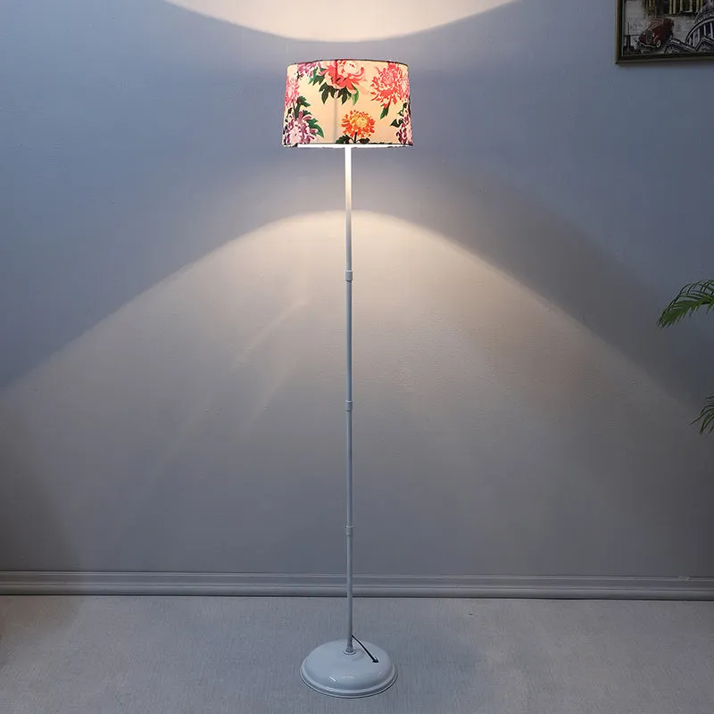 Miyabi Printed Metal Floor Lamp - White media 2