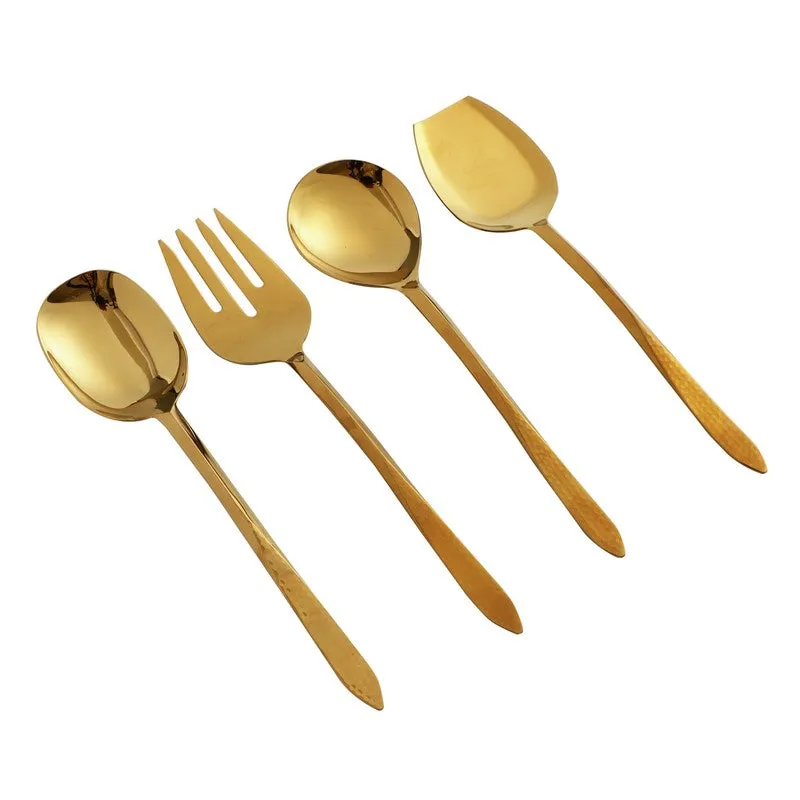 Dune Hammered Serving Set - Four Piece Set media 6