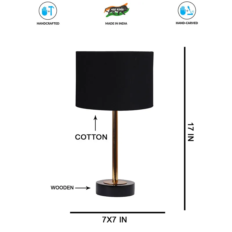 Cotin I Rodin Wooden Table Lamp - Black,Gold media 7