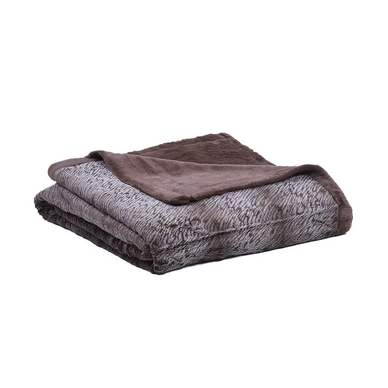 Monte Carlo Azure Dreamscape Blanket (Brown) - 850 GSM media 6