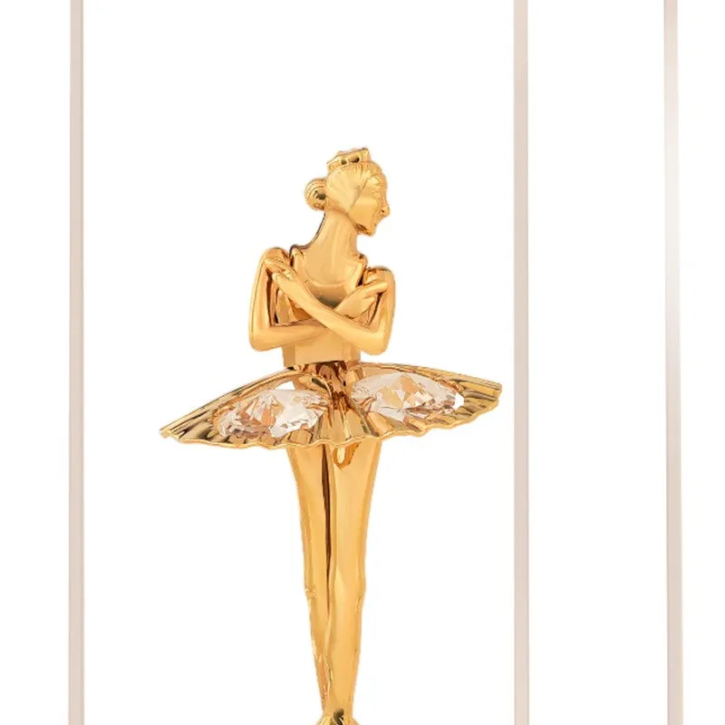 Royal Dancer 24K Gold Plated Mild Steel Showpiece media 5