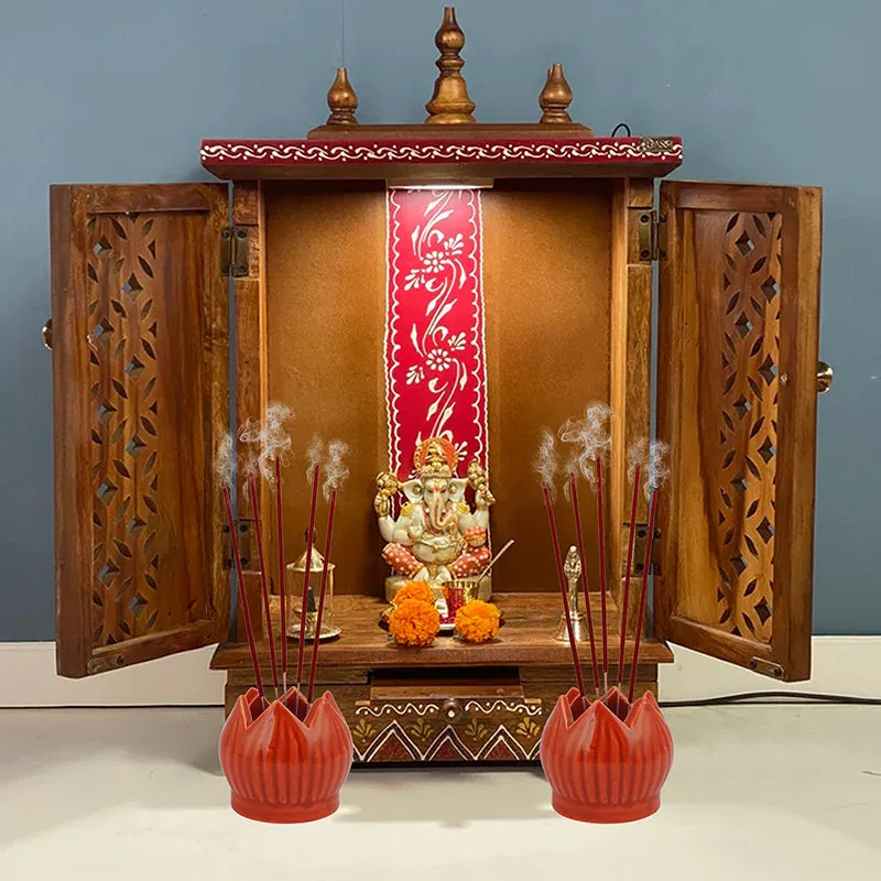 Fragrant Ceramic Incense Holder - Set Of Two media 1