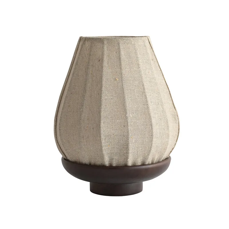 Arkaya Wooden Table Lamp - Brown,Beige media 3