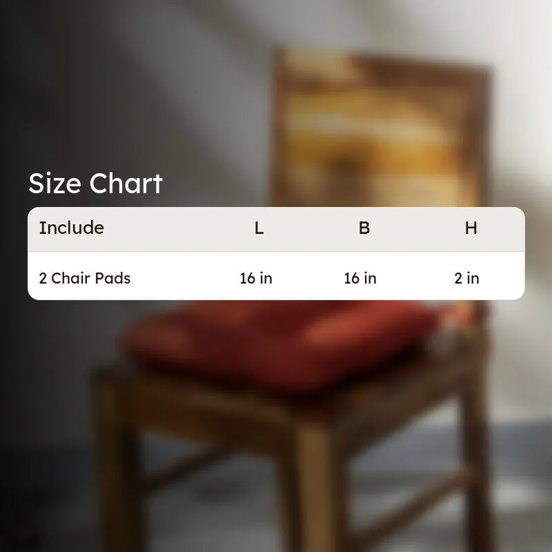 Sylvia Chair Pad (Terracotta Brown) - Set Of Two media 5