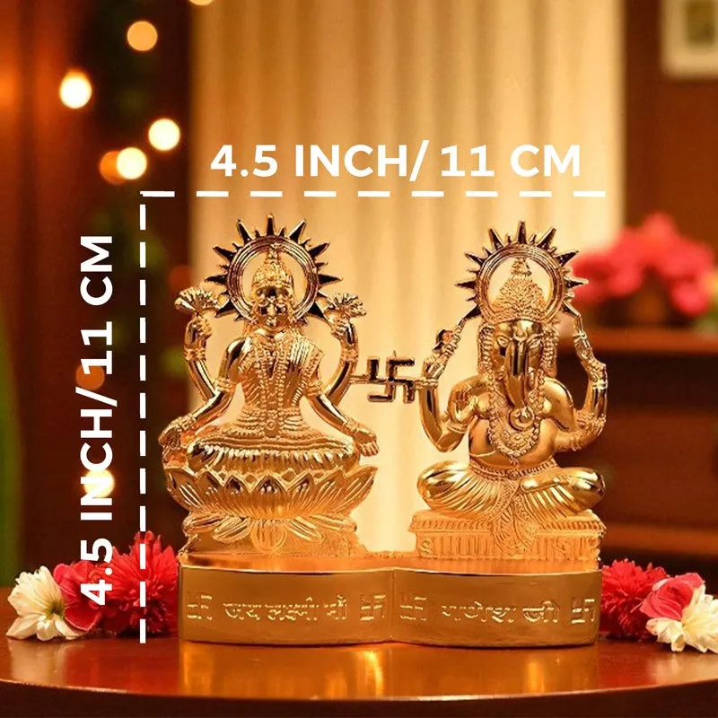 Triyana Golden Lakshmi Ganesh Idols & Sets media 7