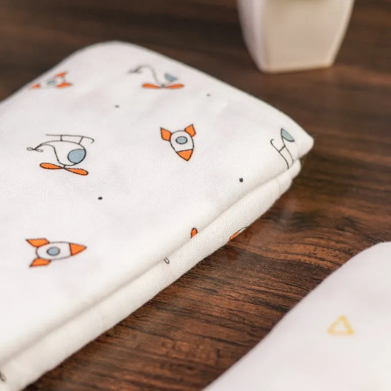 Warmkins Modern Print Cotton Kids Bath Towel - Set of Two media 6