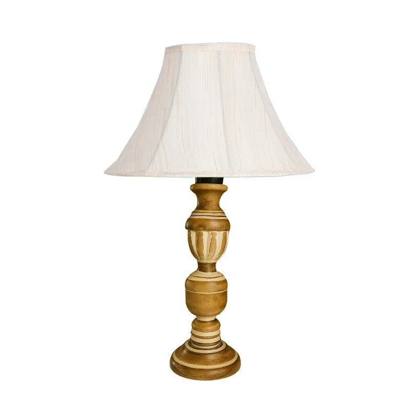 Zenrae Kyro Wooden Table Lamp - OffWhite media 5