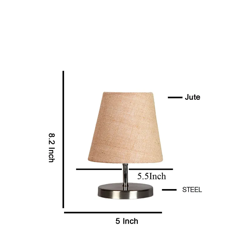 Vidro Jute Table Lamp - Beige,Silver media 5