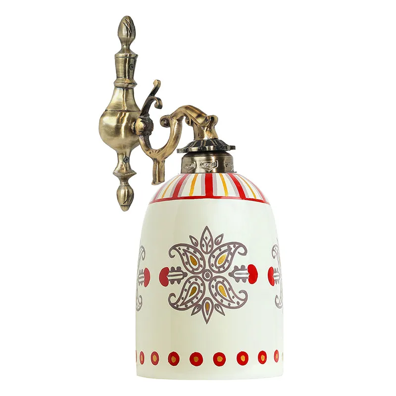 Rosette Glow Hand Painted Wall Lamp media 6
