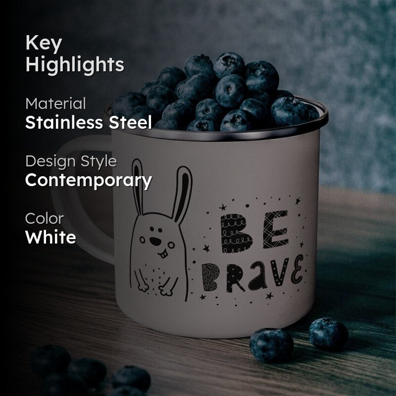 Brave Stainless Steel Coffee Mug (330 mL) media 2