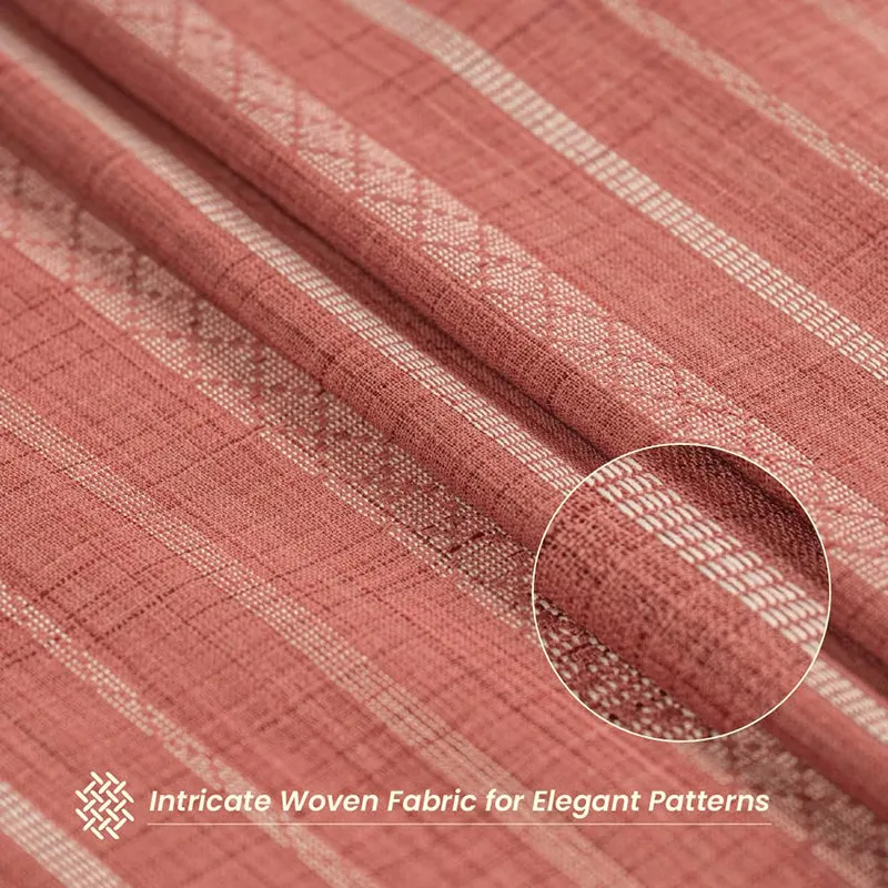 Urban Space Vertical Weaves Curtain (Berry) - Set Of Two media 3