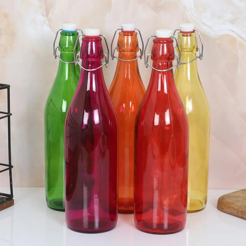Sanso Glass Water Bottle (1000 mL) - Set Of Five media 5