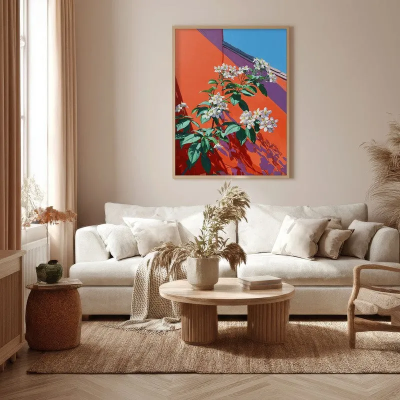 Petal Prism Canvas Wall Painting - Brown Frame media 5