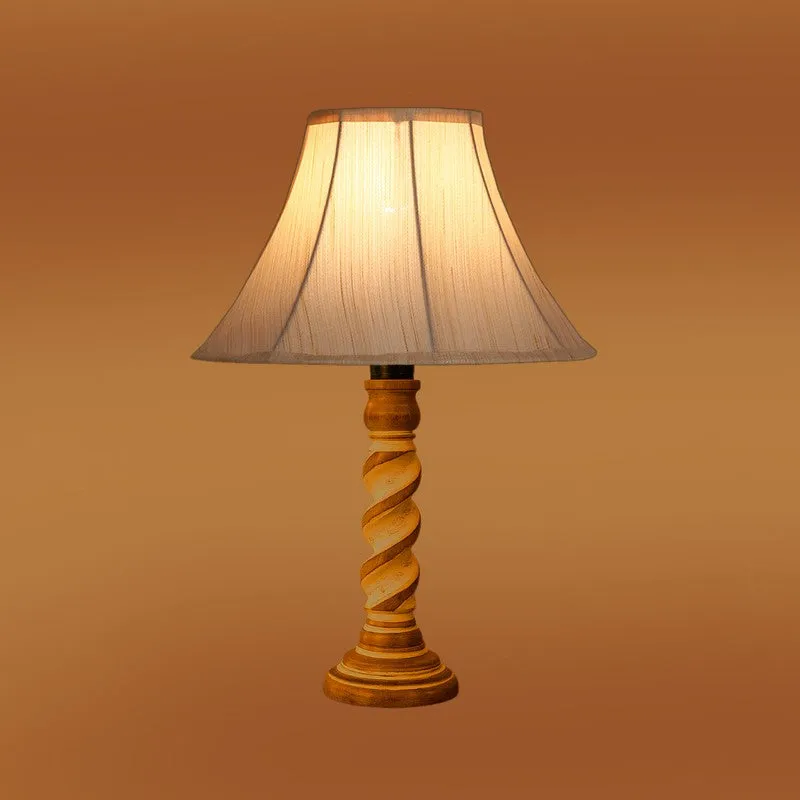 Modera Elvoa Wooden Table Lamp - Ivory media 7