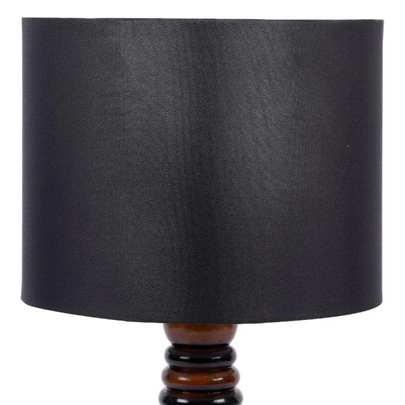 Blace Rustic Fabric Table Lamp - Black,Brown media 5