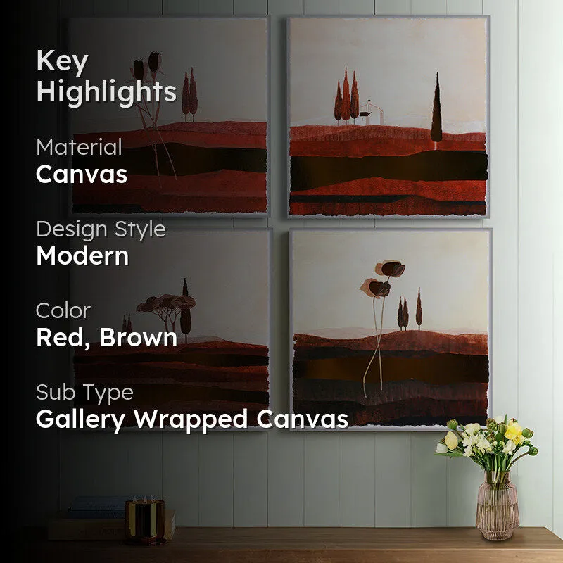 Deserted Land Wall Art - Set Of Four media 2