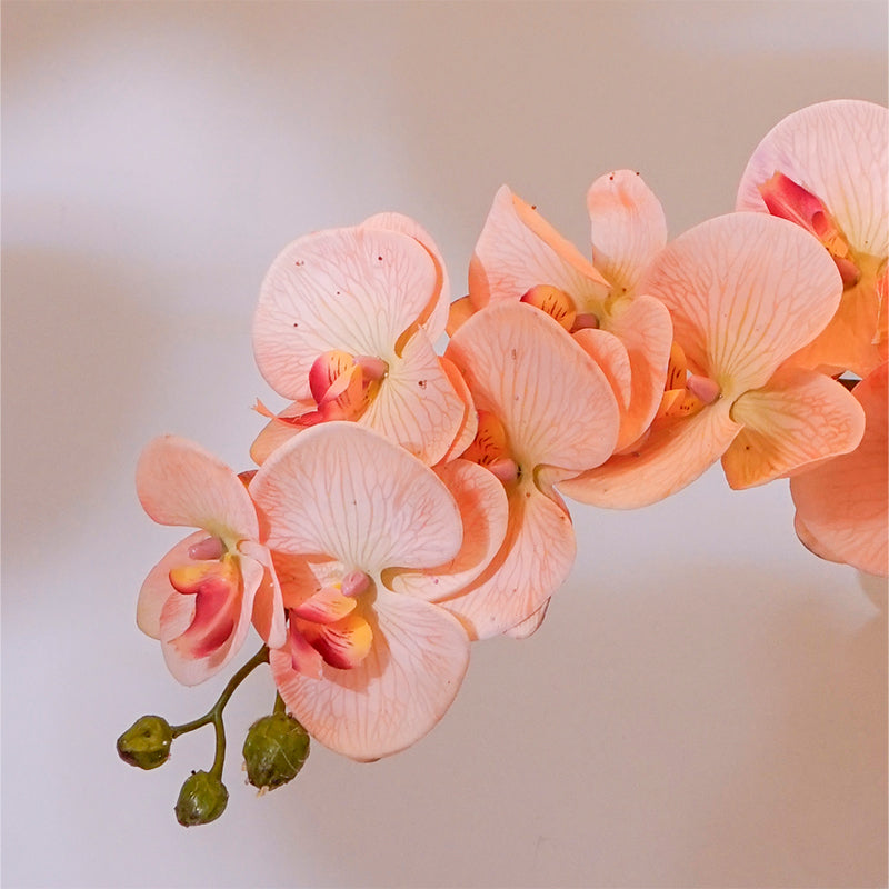 Faux Orchid Flower Stick (Peach) - 38 CM media 4
