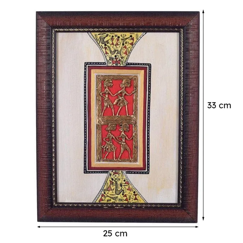 Ajara Dhokra Wooden & Brass Wall Accent media 6