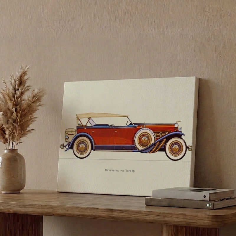 Legacy Wheels Car Wall Painting - Red