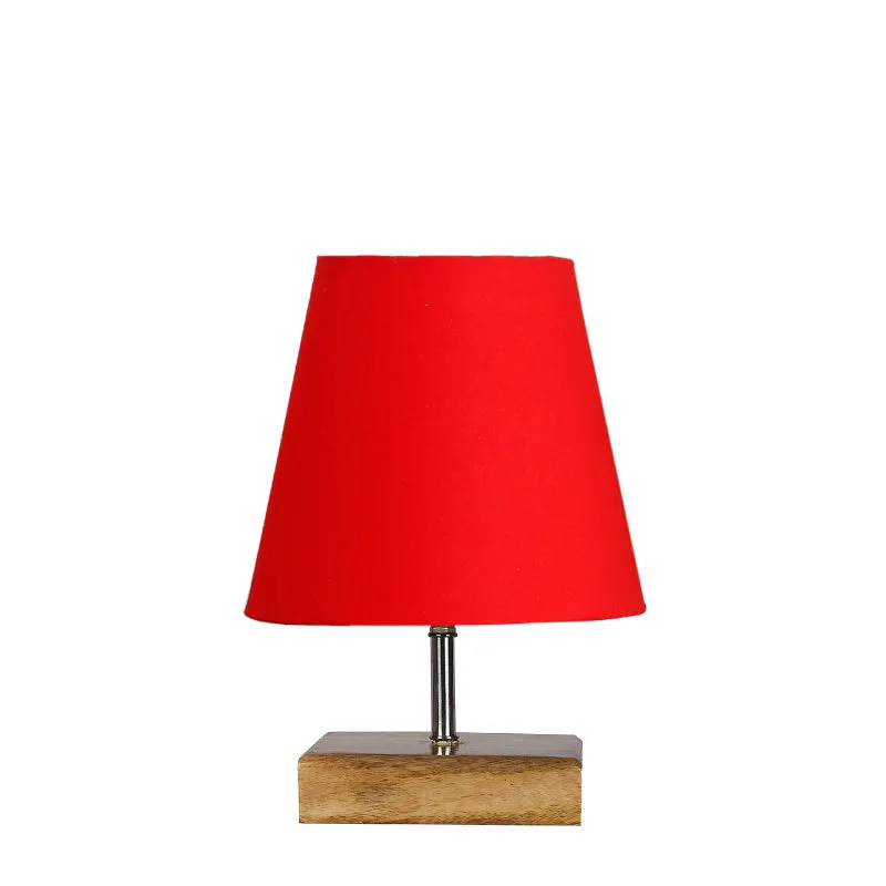 Tryda Fabric Table Lamp - Red,Brown media 4