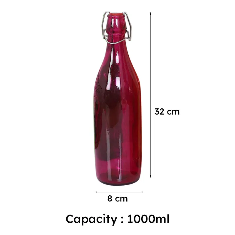 Sanso Glass Water Bottle (1000 mL) - Set Of Five media 6