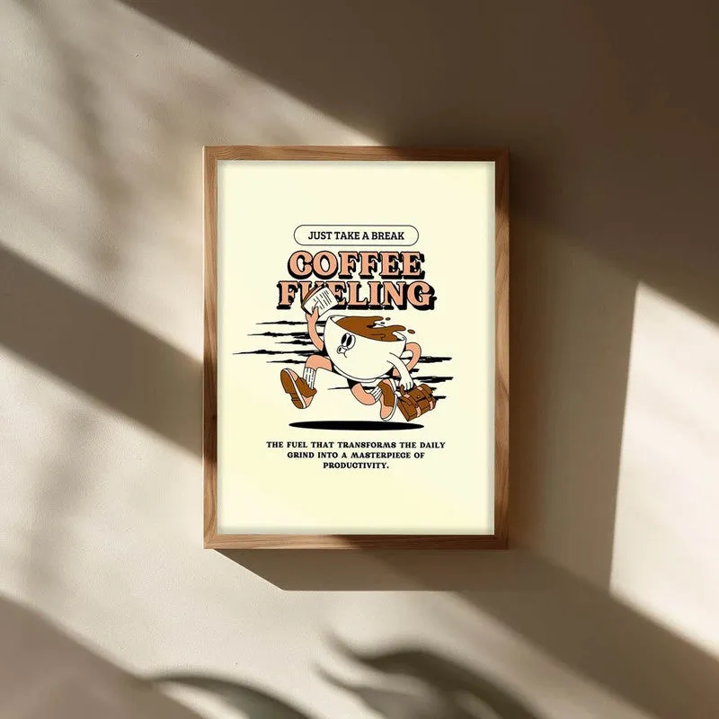 CoffeeRun Archival Canvas Wall Art - Brown media 3