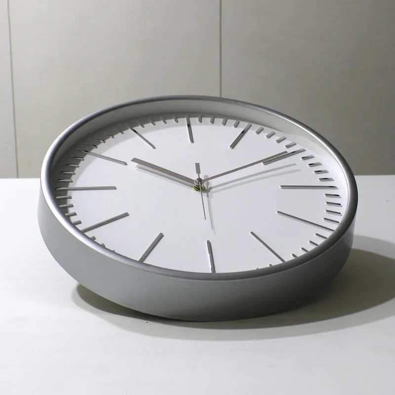 Aestra Analog Wall Clock - Grey, White media 3