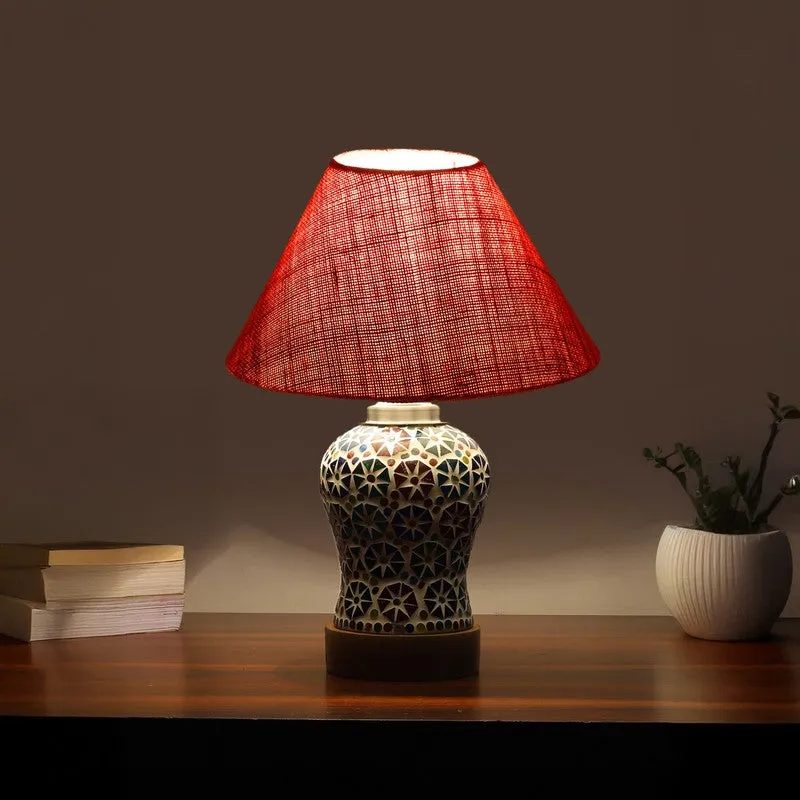 Weylon Wooden Table Lamp - Multicolor media 1