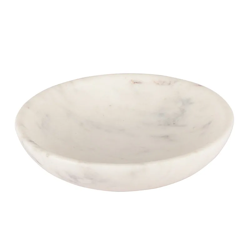 Stone Aura Marble Salad Bowl (White) - 500 ML media 5