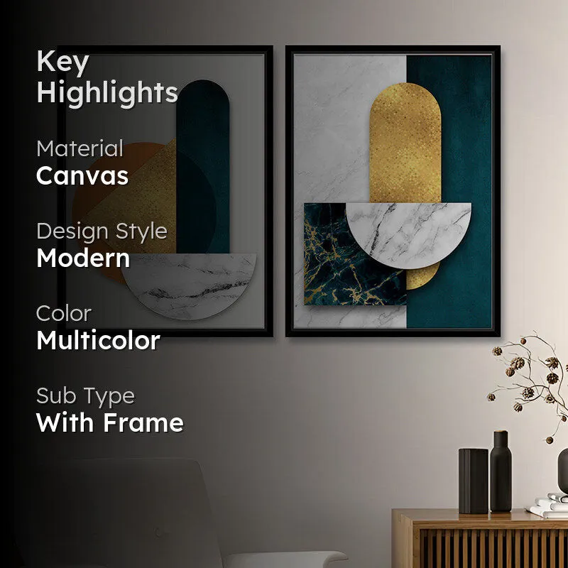 Luxe Curves Wall Art - Set Of Two media 2