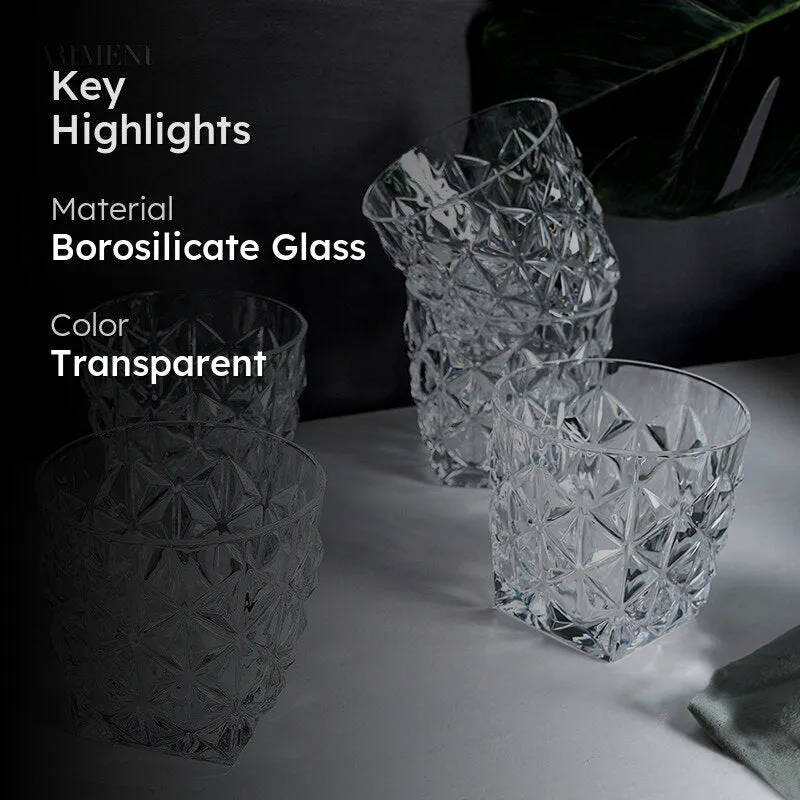 Diamond Dazzle Glass (280 ml) - Set Of Four media 2