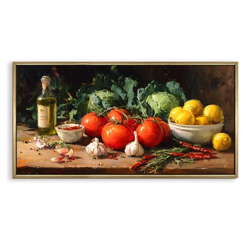 Mediterranean Quiet Canvas Wall Painting With Frame media 3