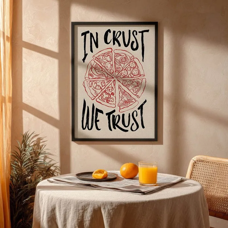 Crust Trust Archival Canvas Wall Art - Black media 4