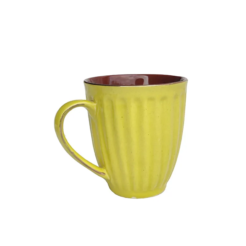Halta Ceramic Coffee Mug (300 mL) - Yellow media 4