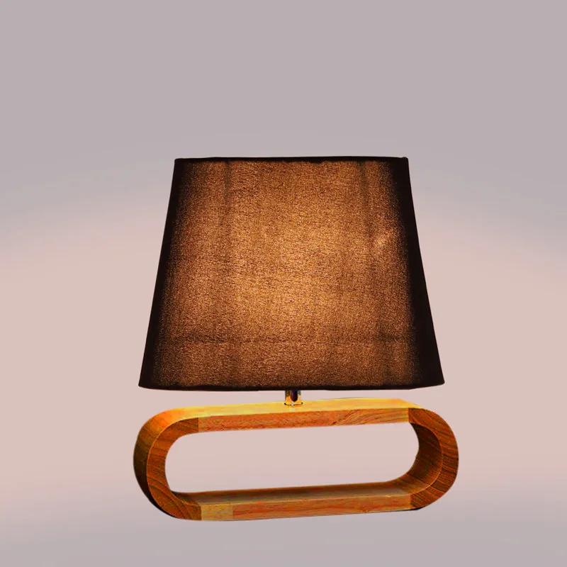 Cotin I Curve Cotton Table Lamp - Black,Brown media 4