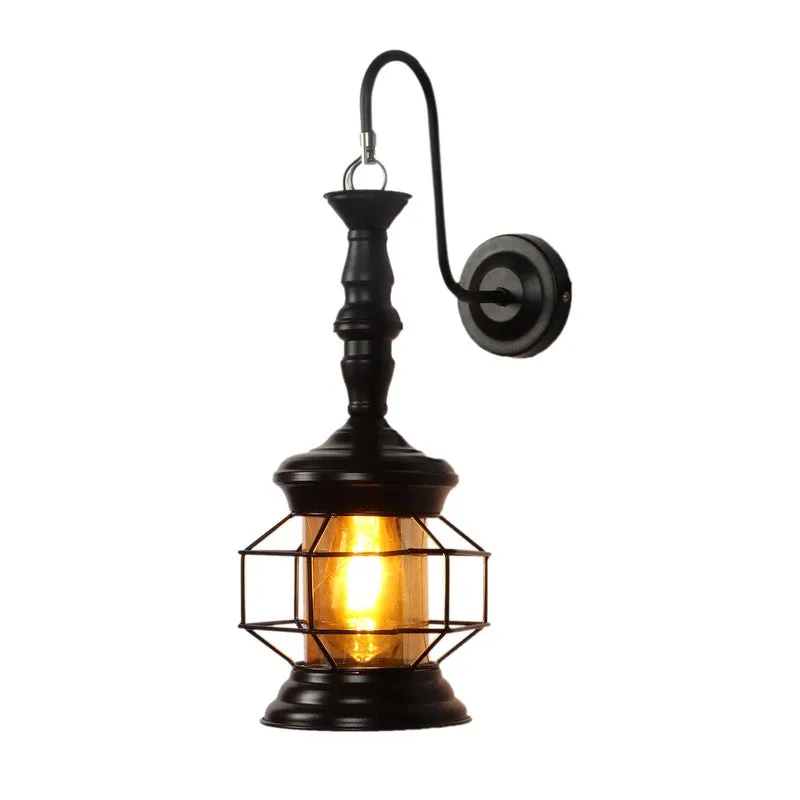 Sleek Noir Iron Wall Lamp media 4